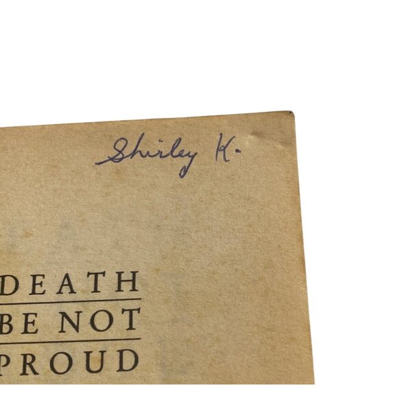 Death Be Not Proud By John Gunther Paperback Memoir 1993 Harper Perennial Librar - Picture 5 of 5